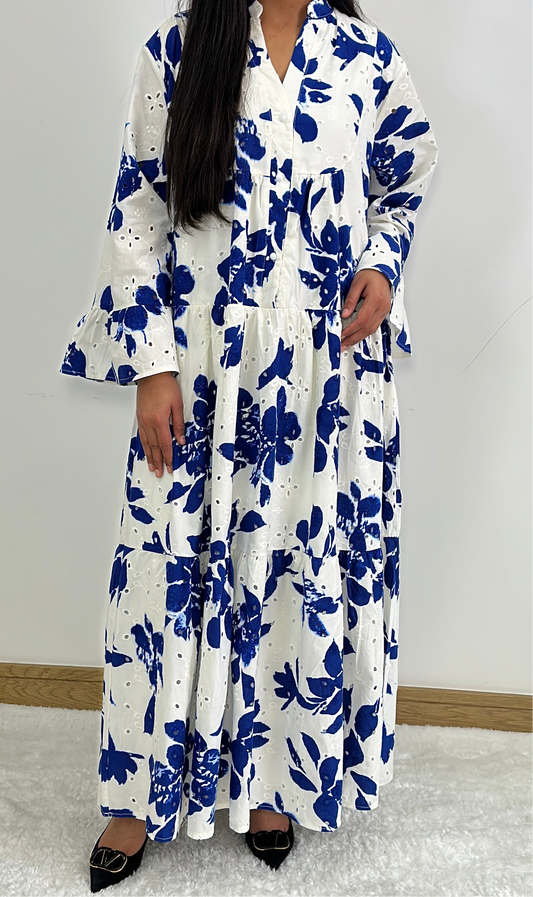 Muna summer dress in navy