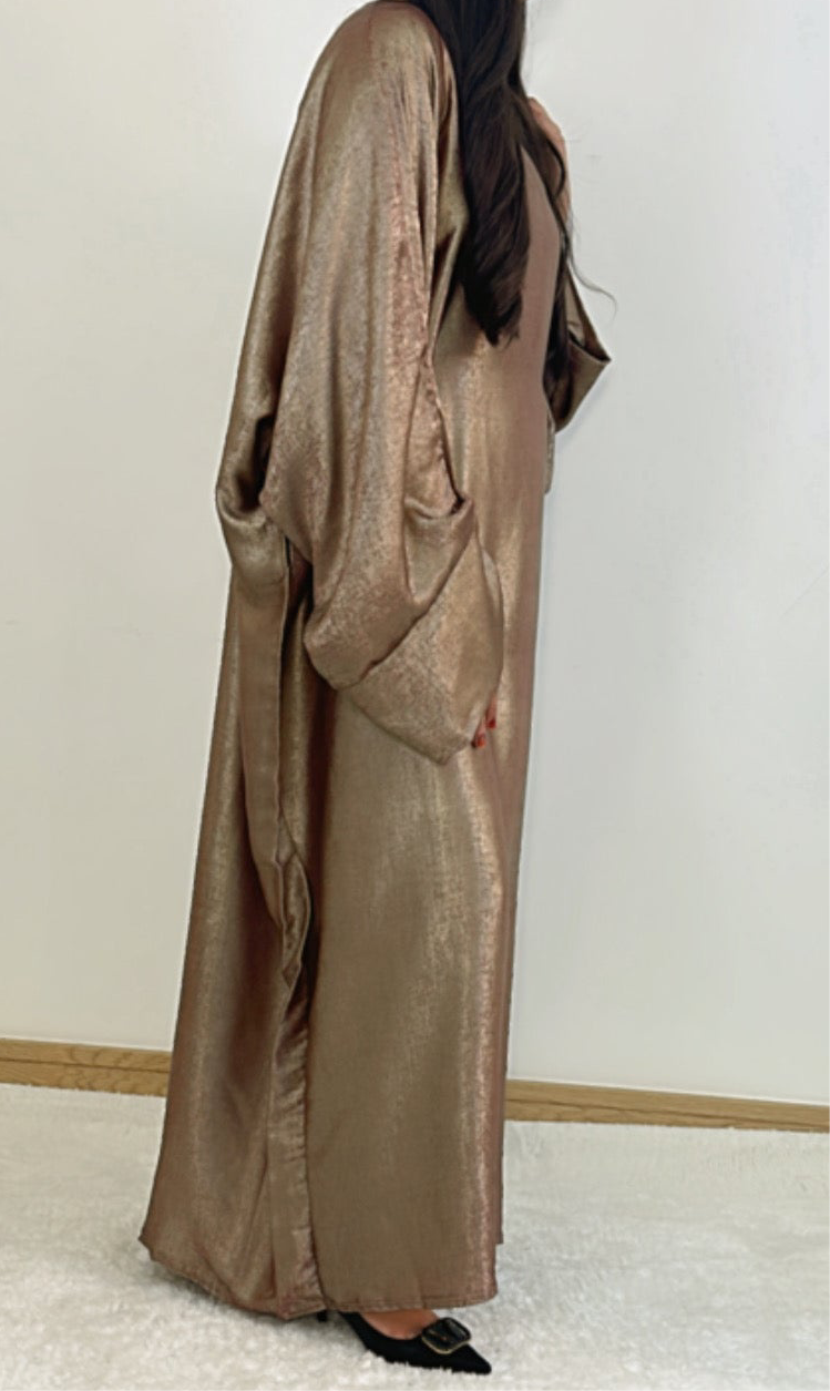 Nora dress in bronze