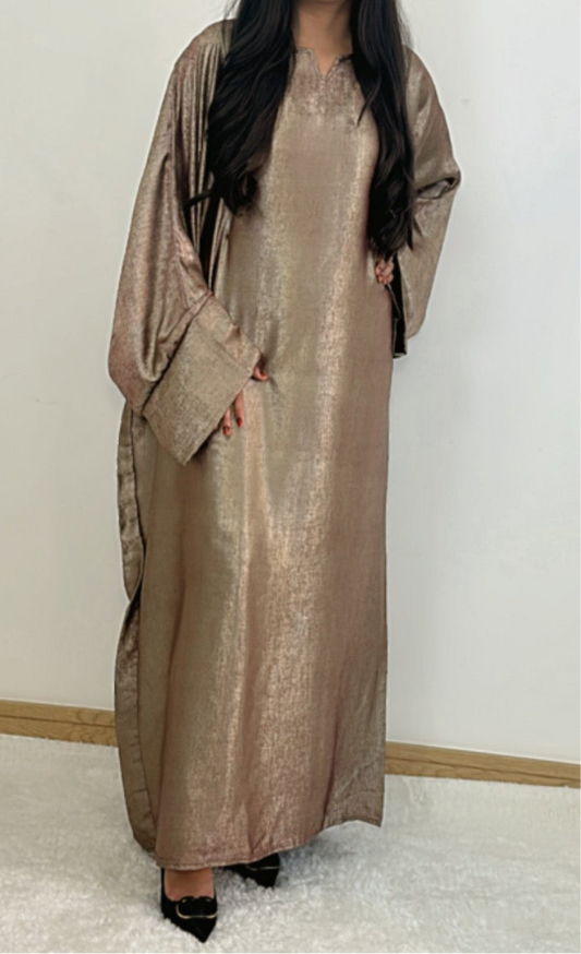 Nora dress in bronze
