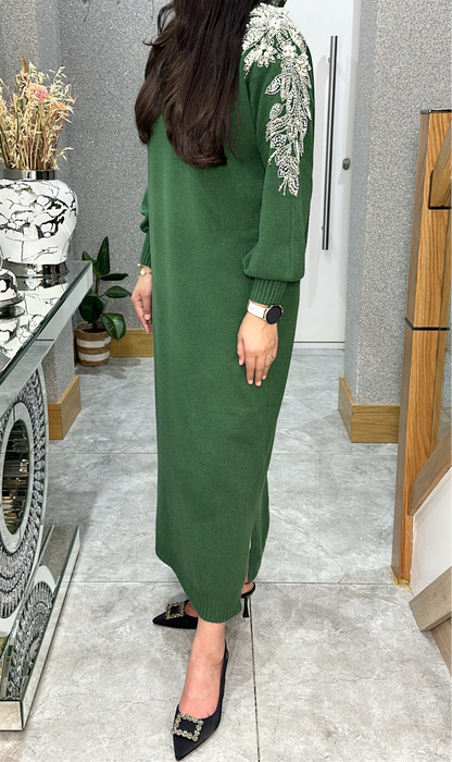 Yosra dress in green